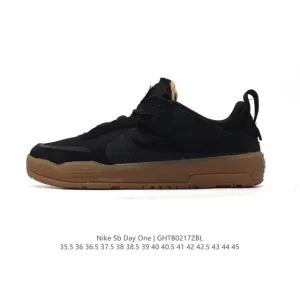 Nike SB Day One Skateboarding Shoes Black Classic Retro Style