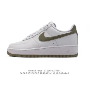 Nike Air Force 1 Low White Leather Casual Sneakers