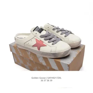 Golden Goose Sstar Dirty Leather Slip-On Sneakers