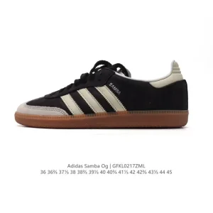 Adidas Samba OG Leather Sneakers Classic White T-toe Shoes