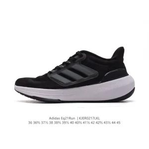 Adidas EQ21 Run Street Knit Mesh Breathable Fashion Thick Sole Running Shoes