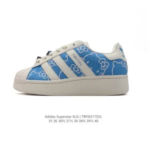 Adidas Originals Superstar XLG Hello Kitty Low Top Platform Sneakers
