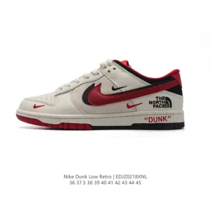 Nike Dunk Low Retro North Face Collaboration Vintage Basketball Skateboarding Shoes