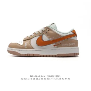 Nike Dunk Low Retro YSL Collaboration Vintage Basketball Skate Shoes