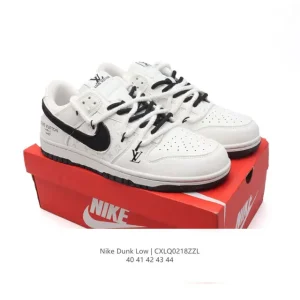 Nike Dunk Low Retro Vintage Basketball Shoes with Dual Laces