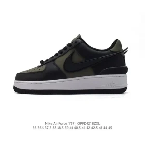 Nike Air Force 1 Ambush Low SP Leather Sneakers with Extended Swoosh