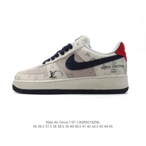 Nike Air Force 1 Low White Leather Sneaker with Air Cushioning