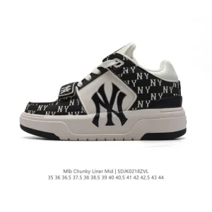 MLB Chunky Liner Basic Mid New York Yankees Denim Sneakers