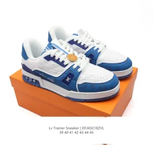 Louis Vuitton Trainer Sneaker Low Canvas Fashion Shoes