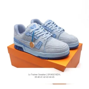 Louis Vuitton Trainer Sneaker Low Canvas Thick Sole Fashion Shoes