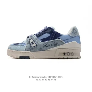 Louis Vuitton Trainer Sneaker Low Canvas Thick Sole Fashion Shoes
