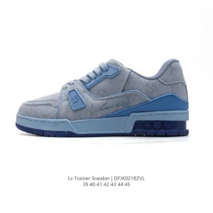 Louis Vuitton Trainer Sneaker Low Canvas Thick Sole Luxury Shoes