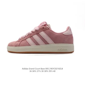 Adidas Neo Grand Court Lazy Egg Collaboration White Women's Low-Top Sneakers