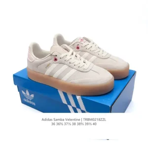 Adidas Samba Valentine Unisex Vintage Leather Sneakers for Men and Women