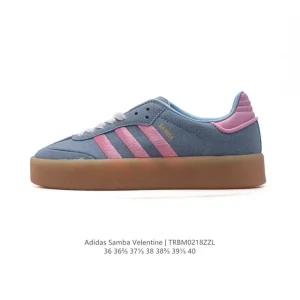 Adidas Samba Valentine Unisex Retro Leather Sneakers for Men and Women