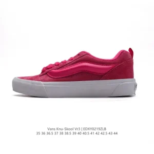 Vans Knu Skool VR3 LX Chunky Leather Retro Skate Shoes
