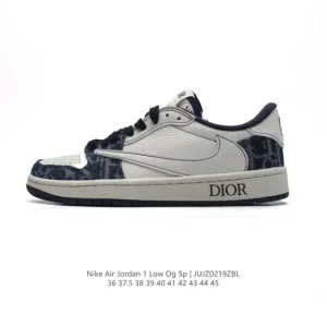 Jordan Air 1 Low OG SP Military Blue Reverse Swoosh Retro Basketball Shoe