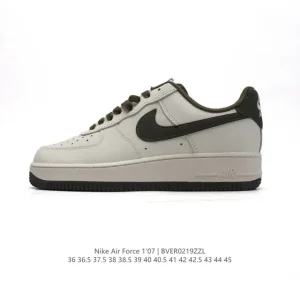 Nike Air Force 1 Low White Leather Casual Sneakers for Men and Women