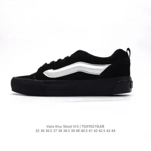 Vans Knu Skool VR3 LX Chunky Retro Skate Shoes with Leather Upper