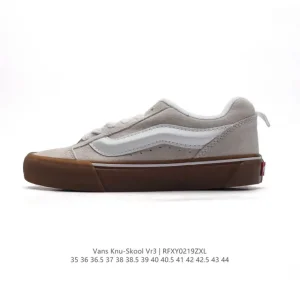 Vans Knu Skool VR3 LX Chunky Leather Retro Skate Shoe