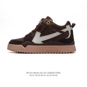 Off-White Out Of Office Low Top Lace-Up Sneakers with Arrows and Ziptie