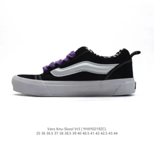 Vans Knu Skool VR3 LX Leather Chunky Retro Skate Shoes