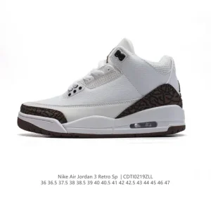 Jordan Air 3 Retro SE Men's and Women's Basketball Shoes White Black