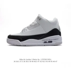 Jordan Air 3 Retro SE Men's Basketball Shoes White Black Cement
