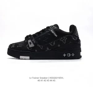 Louis Vuitton Trainer Low Sneaker with Thick Sole and 3D Logo