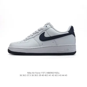 Nike Air Force 1 Low White Leather Casual Sneakers for Men and Women