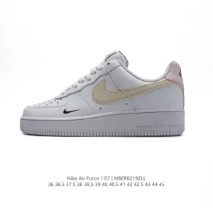 Nike Air Force 1 Low White Leather Casual Sneakers for Men and Women