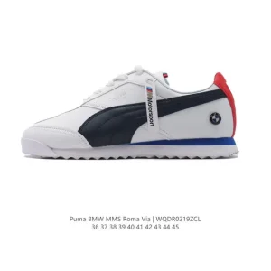 Puma Roma BMW Racing Shoes Leather Low-Top Sneakers