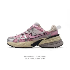 Nike V2K Run Retro Running Shoes with TPU Stability and Dual-Layer Foam