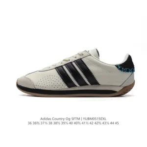 Adidas Originals Country OG Leather Sneakers Green Stripes Vintage Style