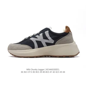 MLB Chunky Jogger Vintage Suede Sneakers 4.5cm Height Increase
