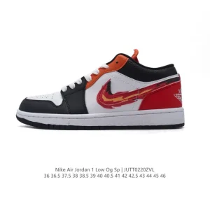 Jordan AJ1 Low Retro Classic Leather Basketball Shoes DM7866