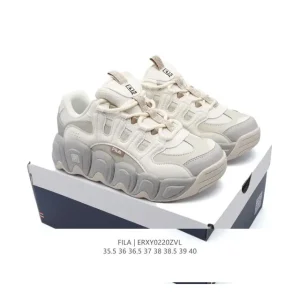 FILA Women's Cat Paw Chunky Sneakers with Breathable Mesh and Retro Design