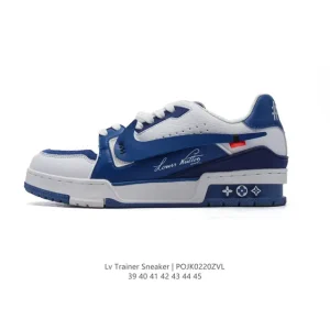 Louis Vuitton Trainer Sneaker Low Men's Fashion Thick Sole Comfort Shoes