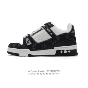 Louis Vuitton Trainer Sneaker Low Fashion Luxury Thick Sole Shoes