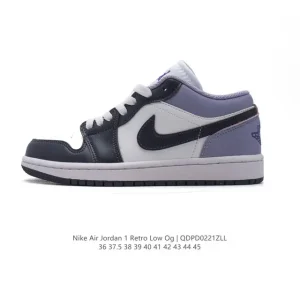 Jordan Air AJ1 Low Retro Classic Leather Basketball Shoes with Air Cushion