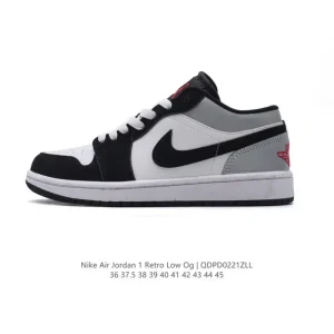 Jordan Air AJ1 Low Retro Classic Leather Basketball Shoes with Air Cushion