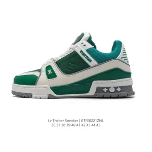 Louis Vuitton Trainer Sneaker Low Fashion Luxury Thick Sole Shoes