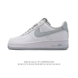 Nike Air Force 1 Low DH7561-101 White Leather Casual Sneakers for Men and Women