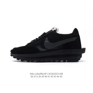 Sacai x Nike LDWaffle Layered Dual Swoosh Sneakers