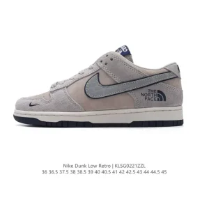Nike Dunk Low Retro North Face Collaboration Vintage Basketball Sneakers