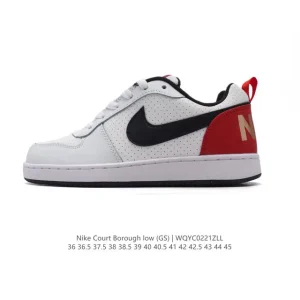 Nike Court Borough Low Unisex Casual Sneakers with Leather Upper