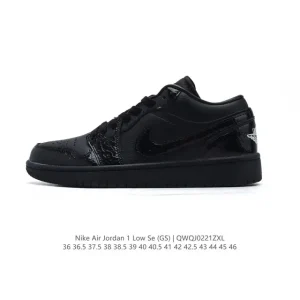 Jordan AJ1 Low Retro Classic Leather Basketball Shoe with Air Cushion