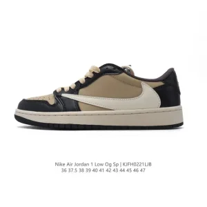 Jordan Military Blue Low Reverse Swoosh Leather Sneakers