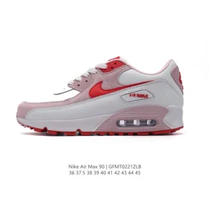 Nike Air Max 90 Retro Running Shoes with Leather and Air Cushion