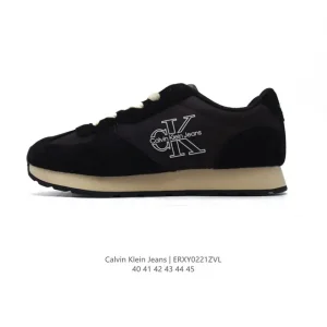 Calvin Klein Jeans Men's Street Low-Top Retro Leather Sneakers